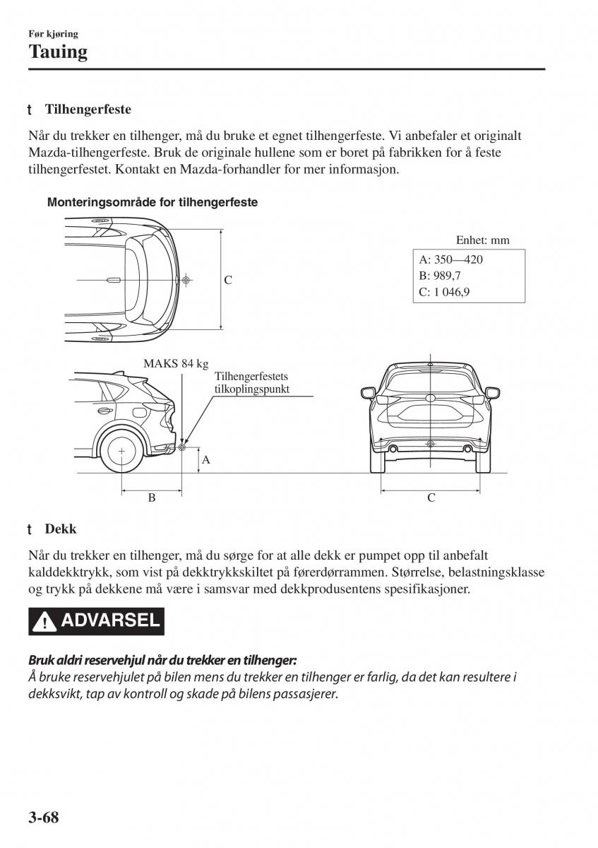 Mazda CX 5 II 2 bruksanvisningen / page 154