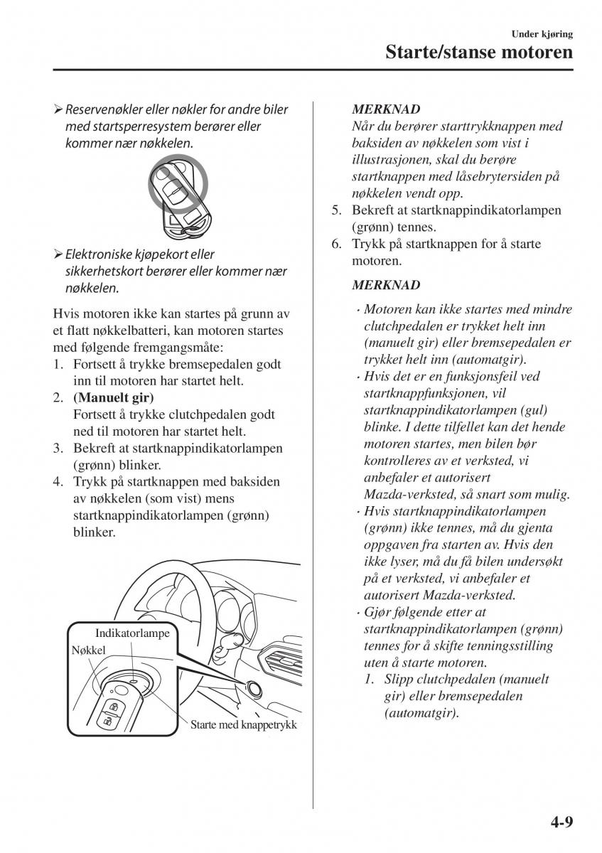 Mazda CX 5 II 2 bruksanvisningen / page 167