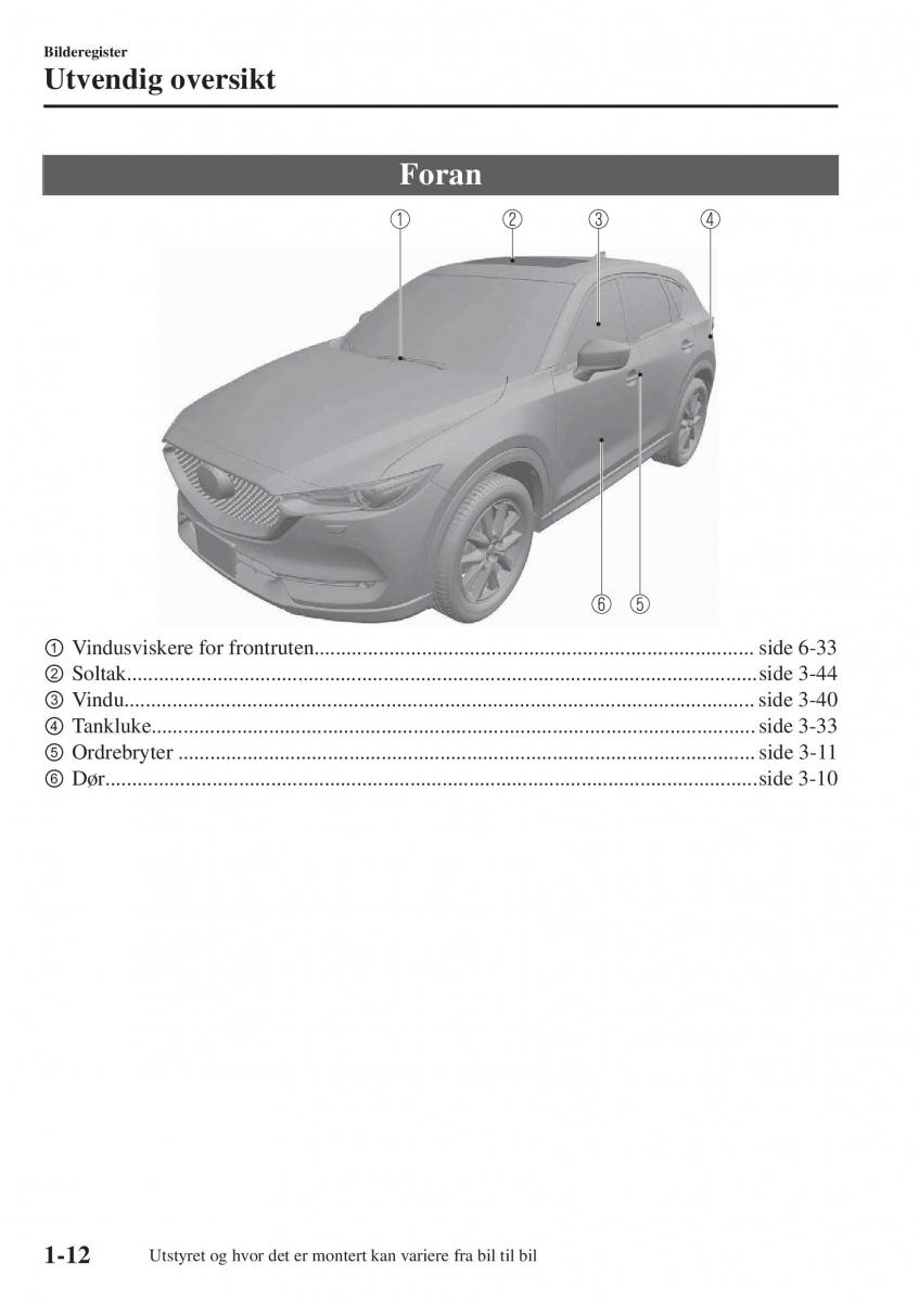 Mazda CX 5 II 2 bruksanvisningen / page 18