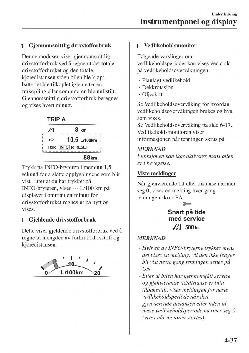 Mazda CX 5 II 2 bruksanvisningen / page 195