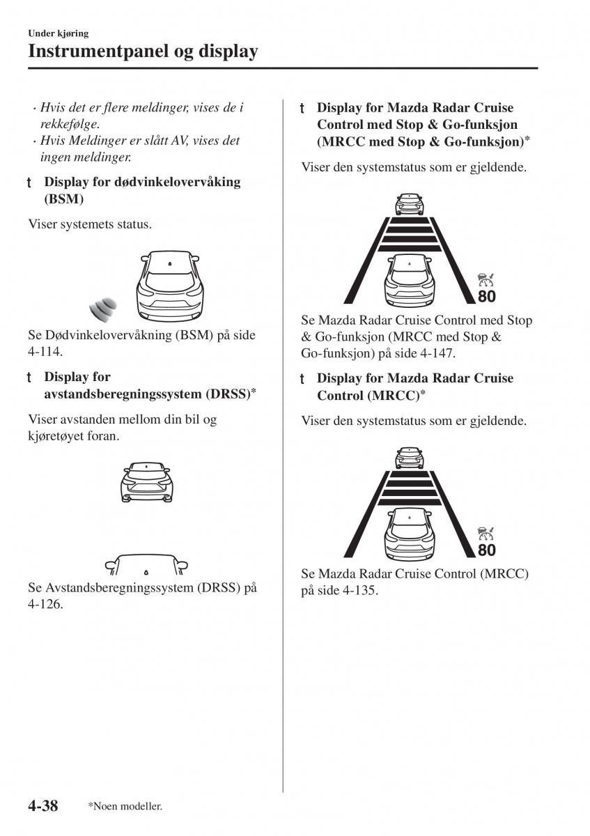 Mazda CX 5 II 2 bruksanvisningen / page 196