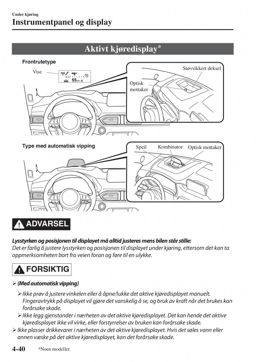 Mazda CX 5 II 2 bruksanvisningen / page 198