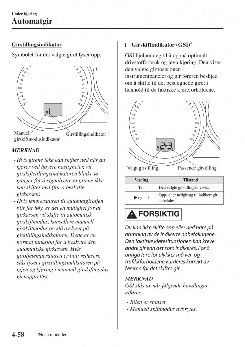 Mazda CX 5 II 2 bruksanvisningen / page 216