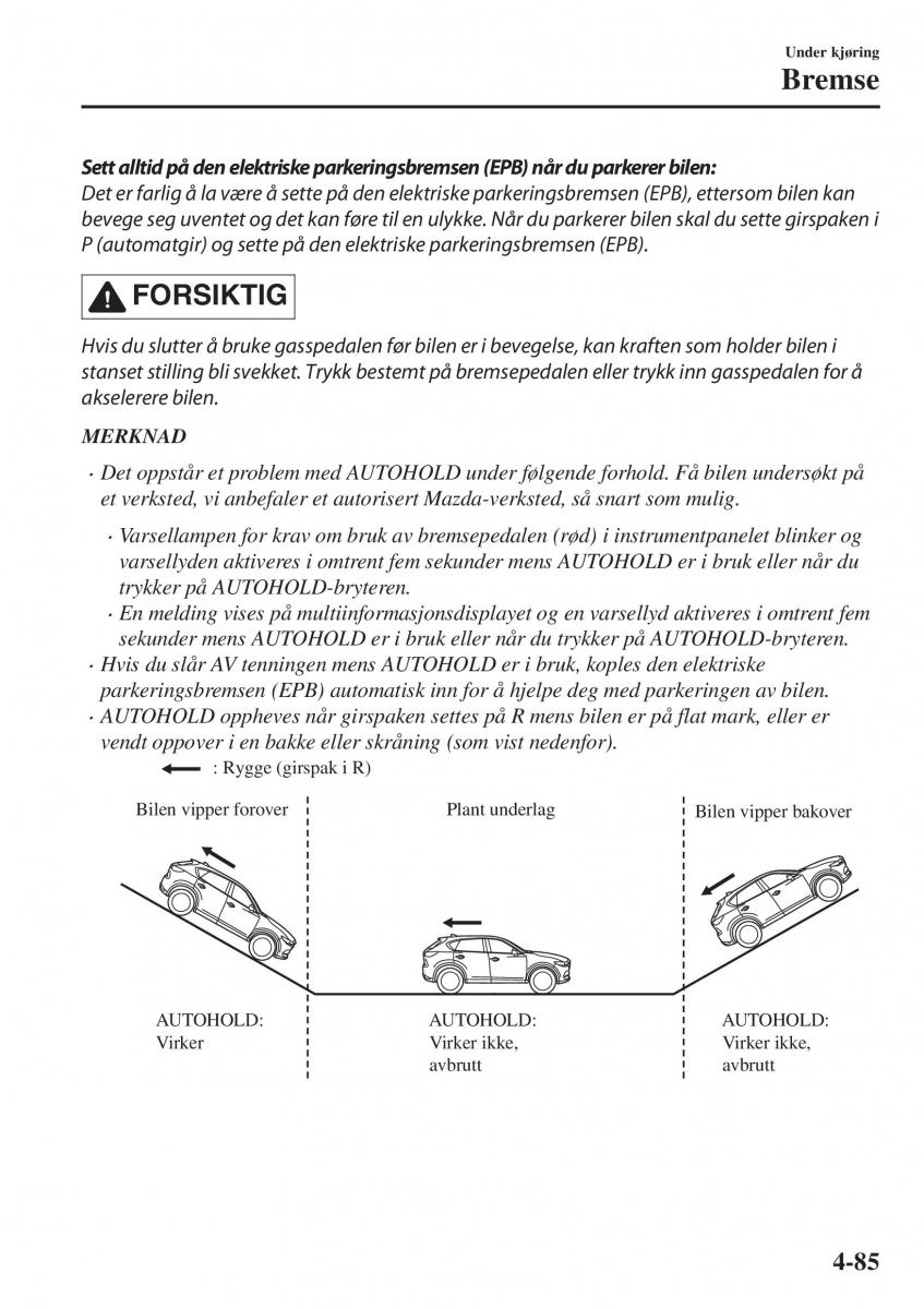 Mazda CX 5 II 2 bruksanvisningen / page 243