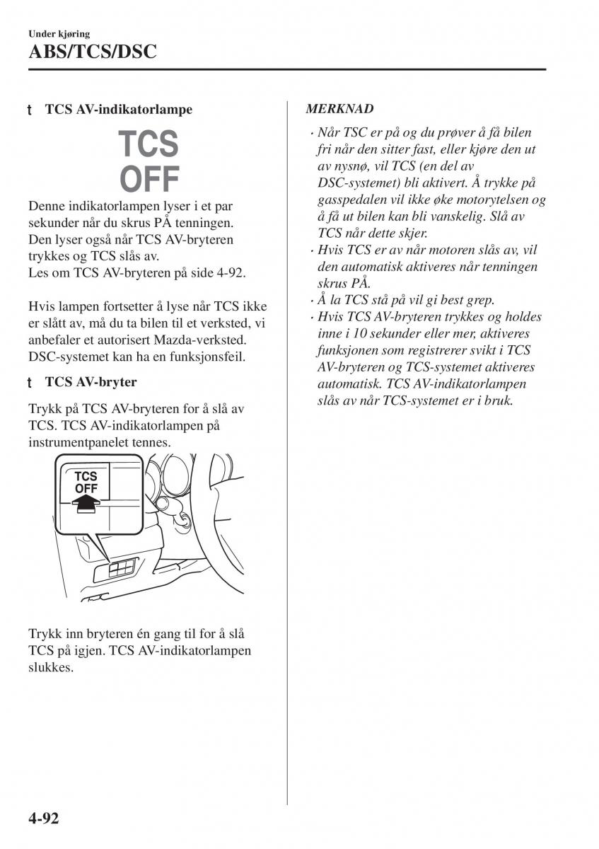 Mazda CX 5 II 2 bruksanvisningen / page 250