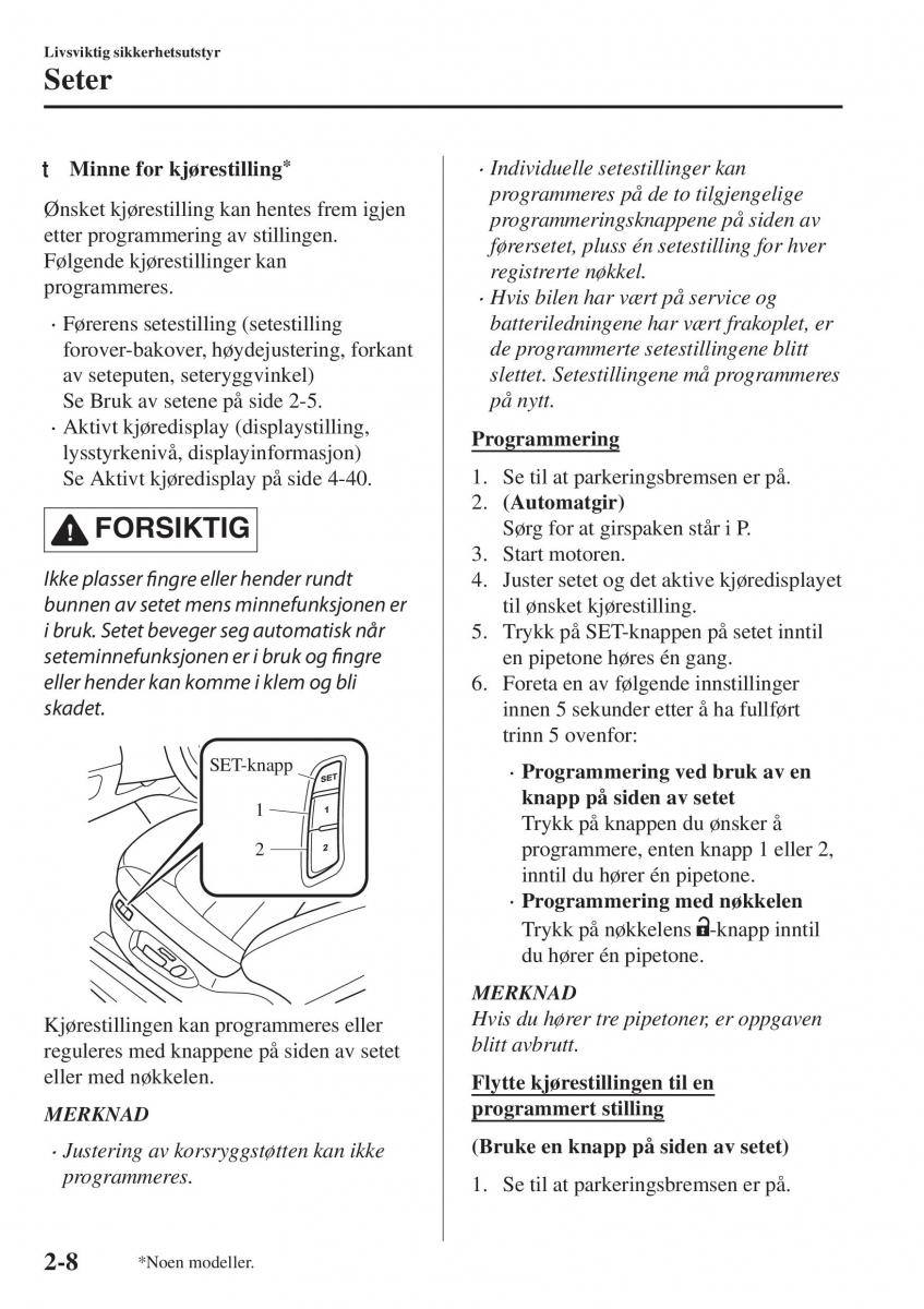 Mazda CX 5 II 2 bruksanvisningen / page 28