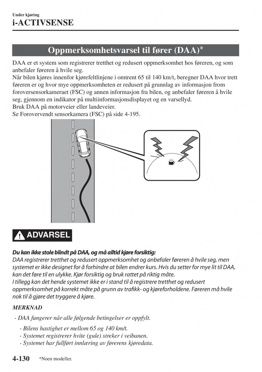 Mazda CX 5 II 2 bruksanvisningen / page 288