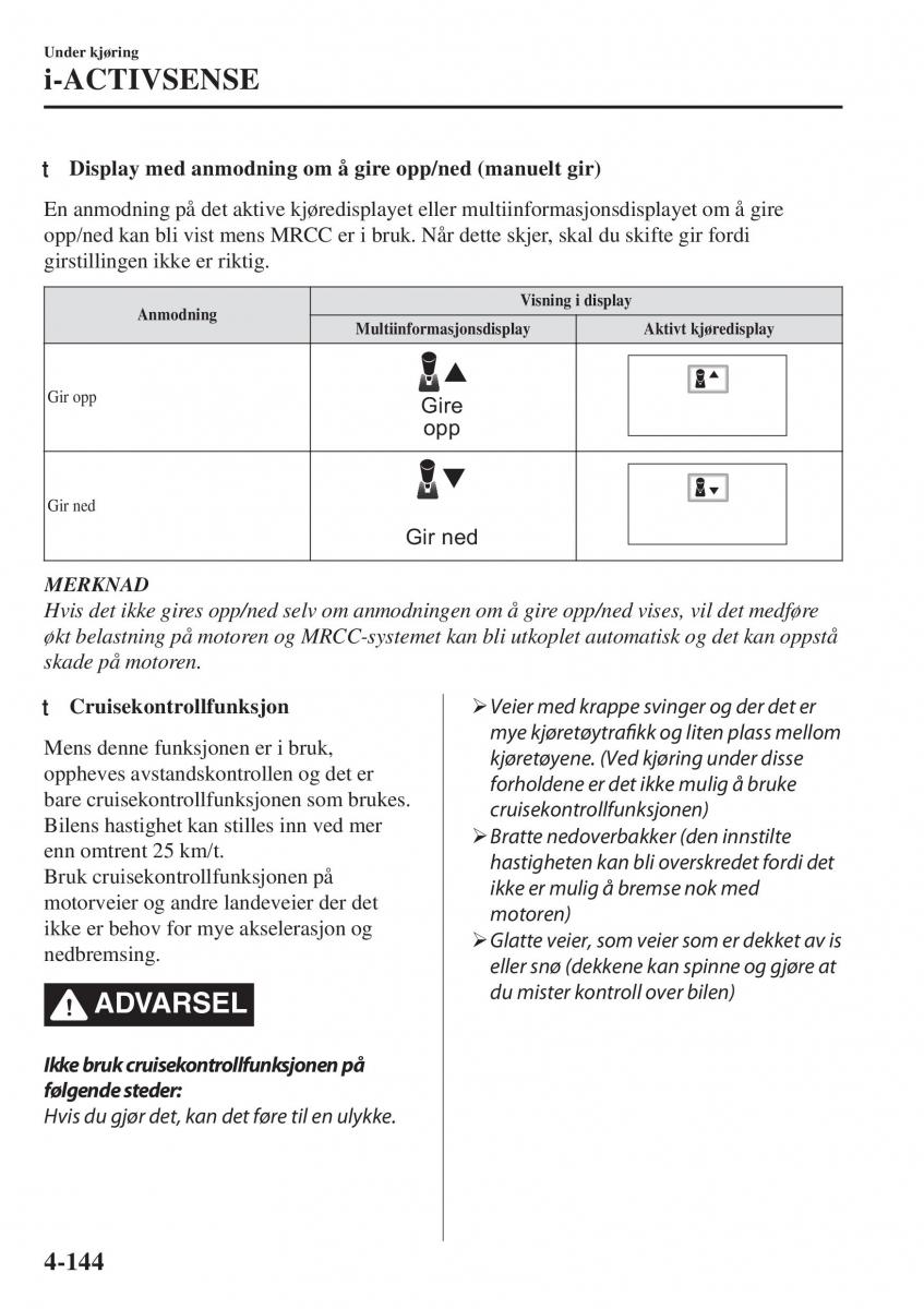 Mazda CX 5 II 2 bruksanvisningen / page 302