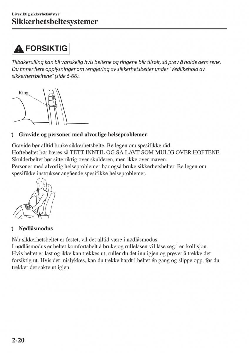 Mazda CX 5 II 2 bruksanvisningen / page 40