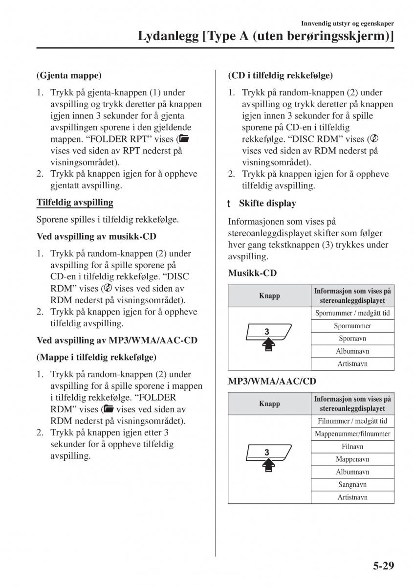 Mazda CX 5 II 2 bruksanvisningen / page 423