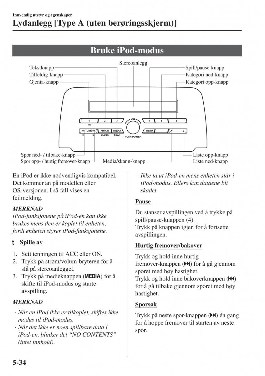 Mazda CX 5 II 2 bruksanvisningen / page 428