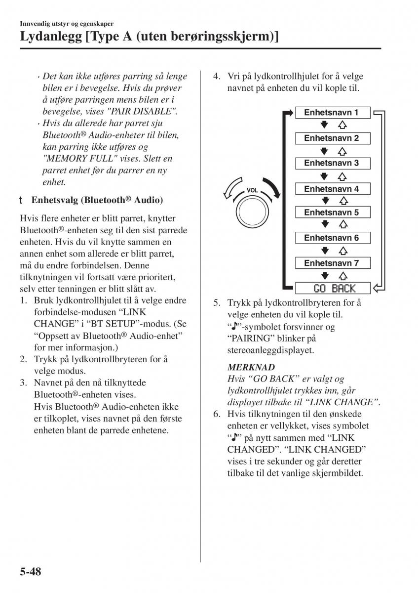 Mazda CX 5 II 2 bruksanvisningen / page 442