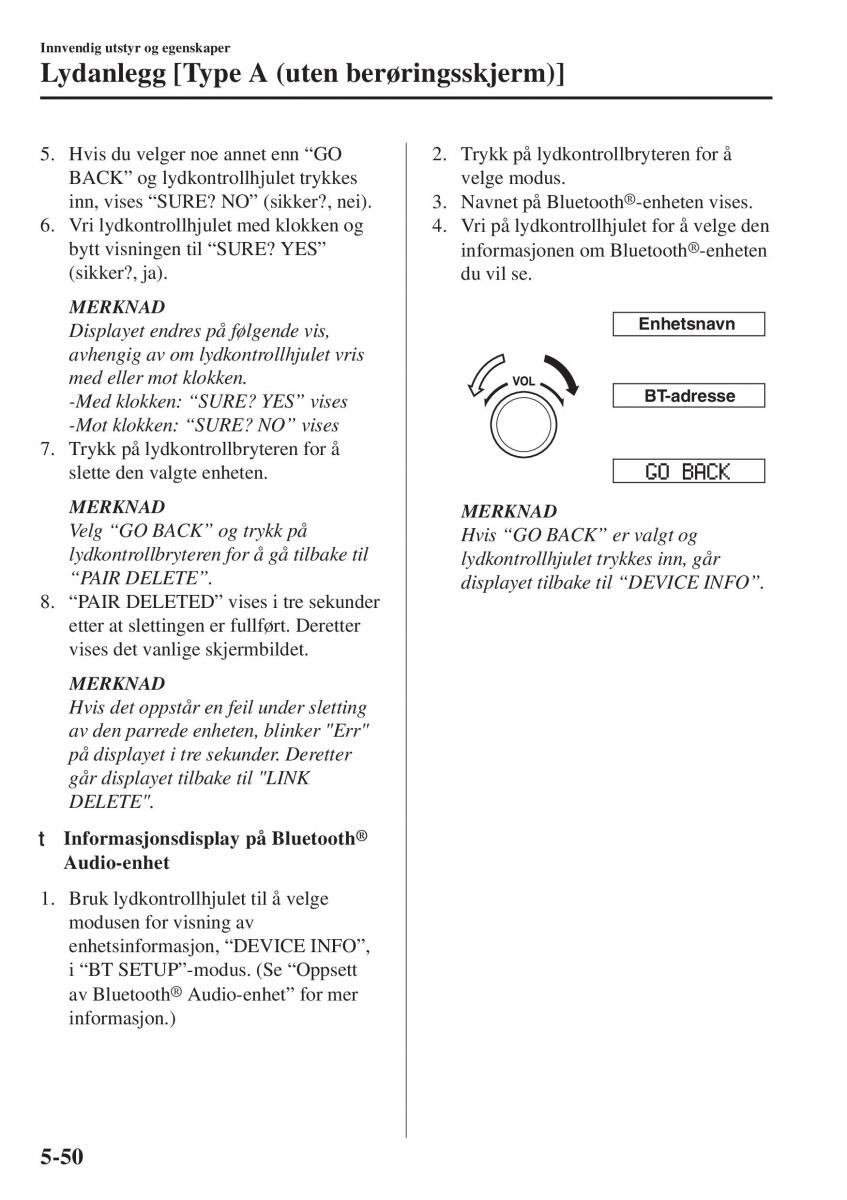 Mazda CX 5 II 2 bruksanvisningen / page 444