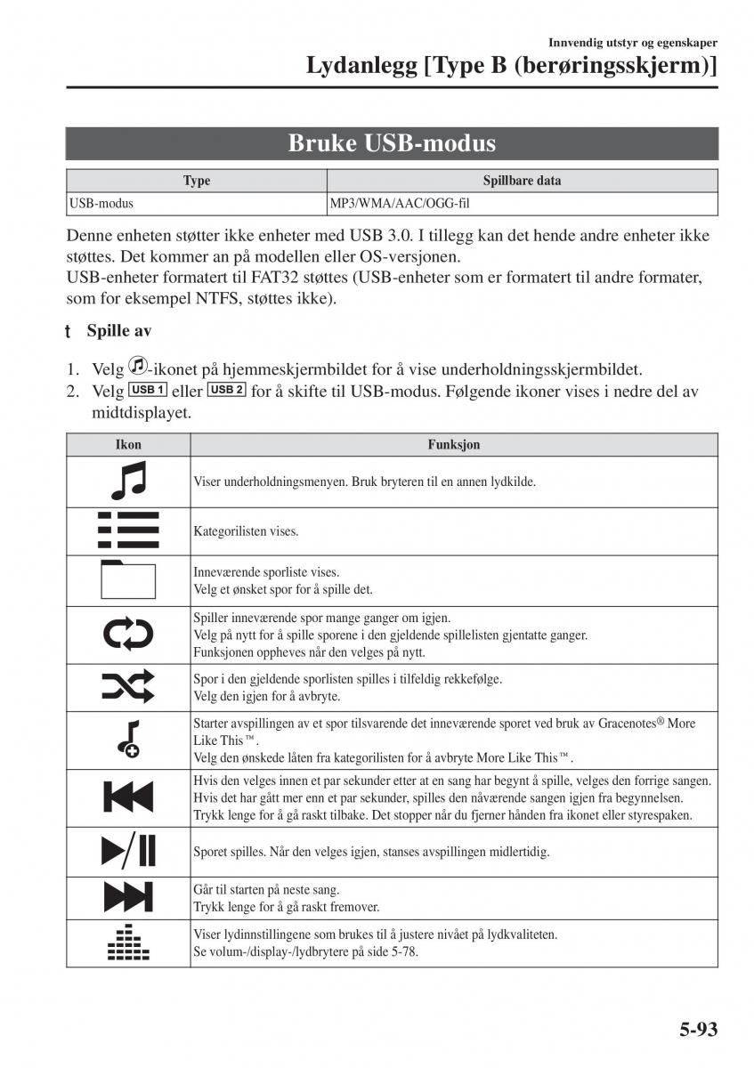 Mazda CX 5 II 2 bruksanvisningen / page 487