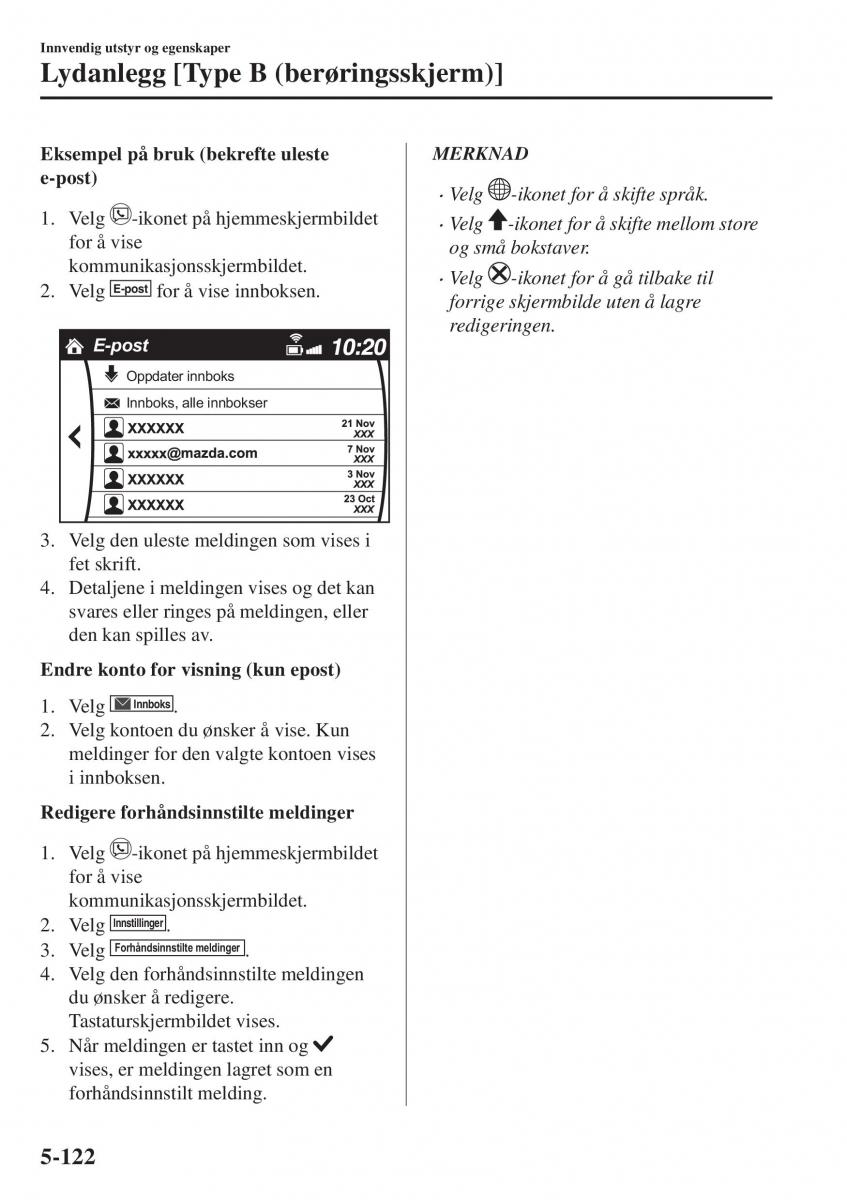 Mazda CX 5 II 2 bruksanvisningen / page 516