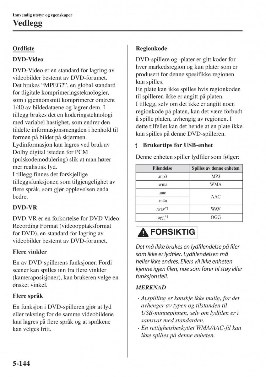 Mazda CX 5 II 2 bruksanvisningen / page 538