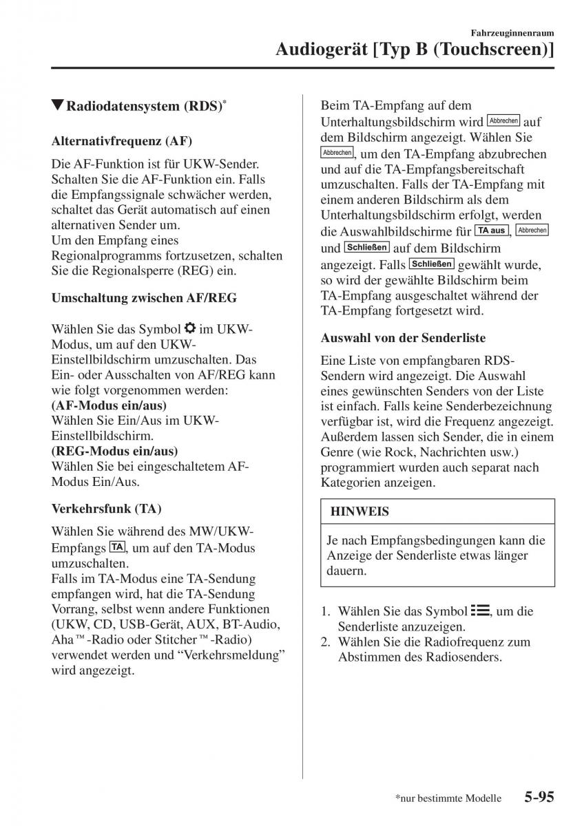 Mazda CX 5 II 2 Handbuch / page 568