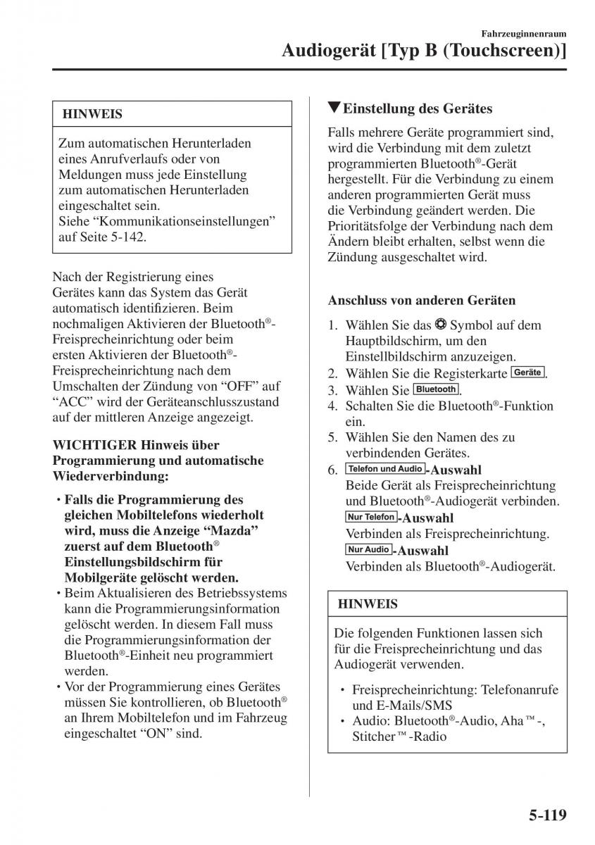 Mazda CX 5 II 2 Handbuch / page 592