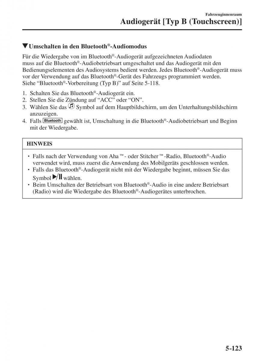 Mazda CX 5 II 2 Handbuch / page 596