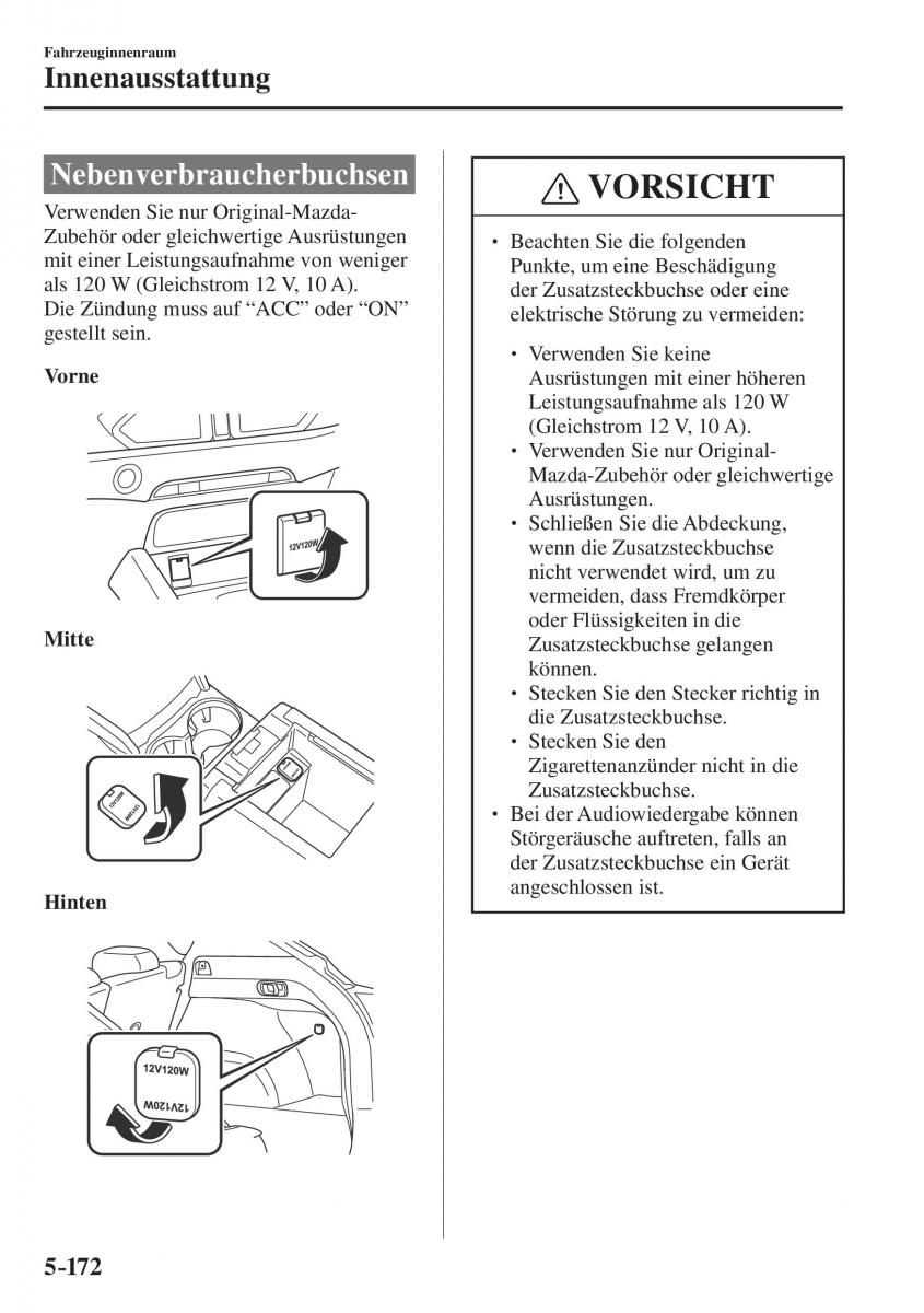 Mazda CX 5 II 2 Handbuch / page 645