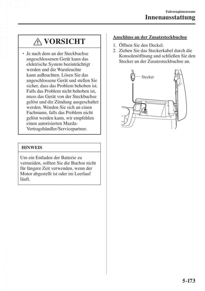 Mazda CX 5 II 2 Handbuch / page 646