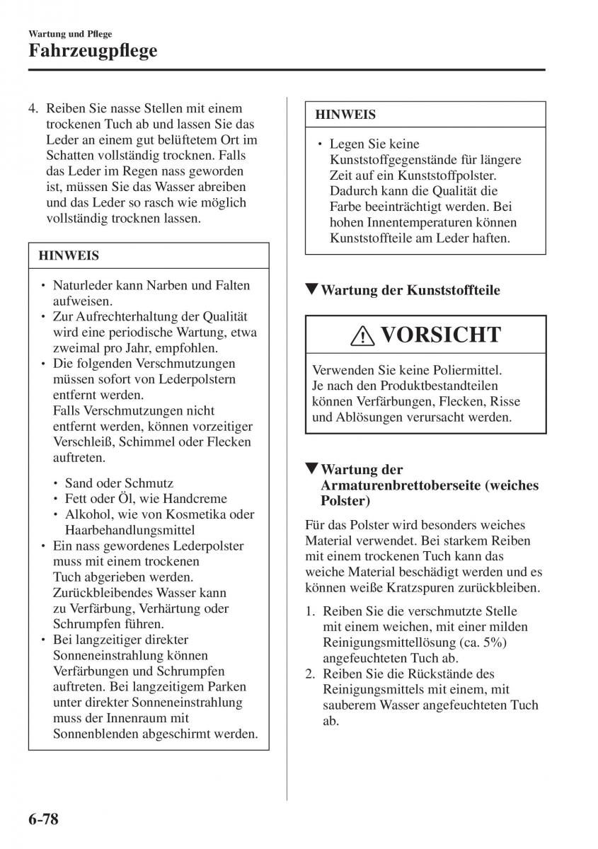 Mazda CX 5 II 2 Handbuch / page 733