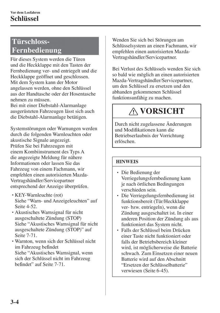 Mazda CX 5 II 2 Handbuch / page 101