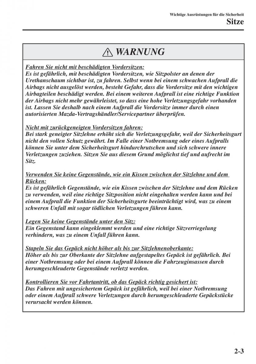 Mazda CX 5 II 2 Handbuch / page 24