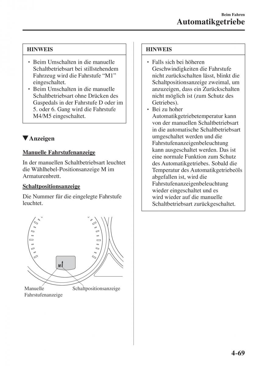 Mazda CX 5 II 2 Handbuch / page 252