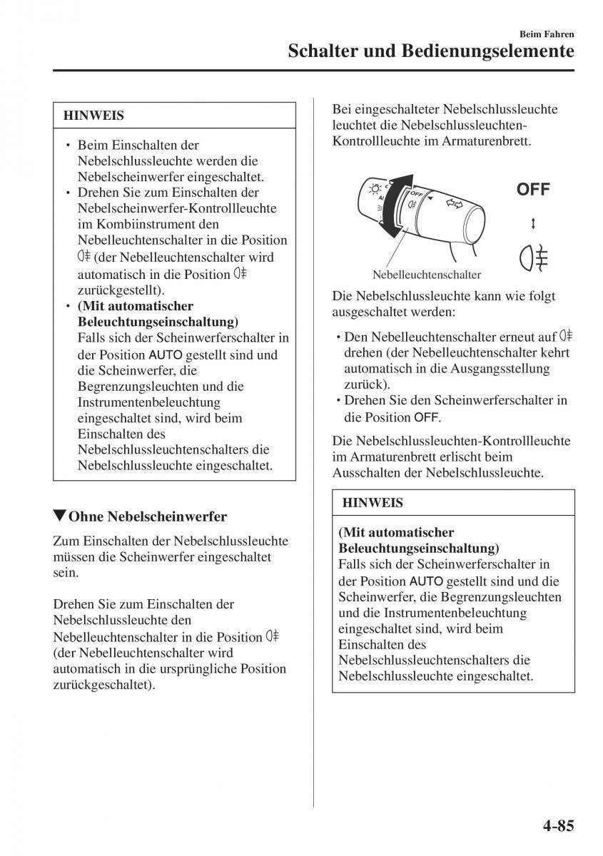 Mazda CX 5 II 2 Handbuch / page 268