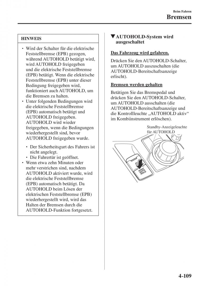 Mazda CX 5 II 2 Handbuch / page 292