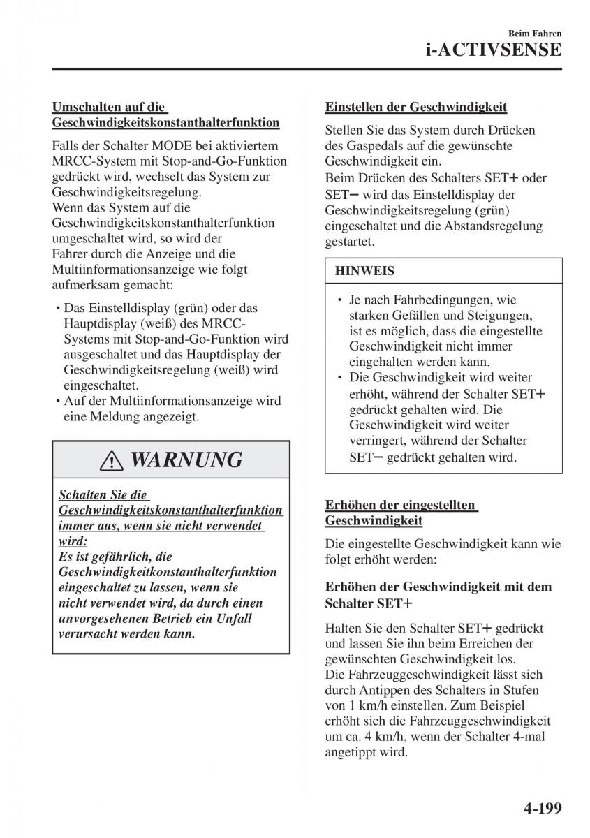 Mazda CX 5 II 2 Handbuch / page 382