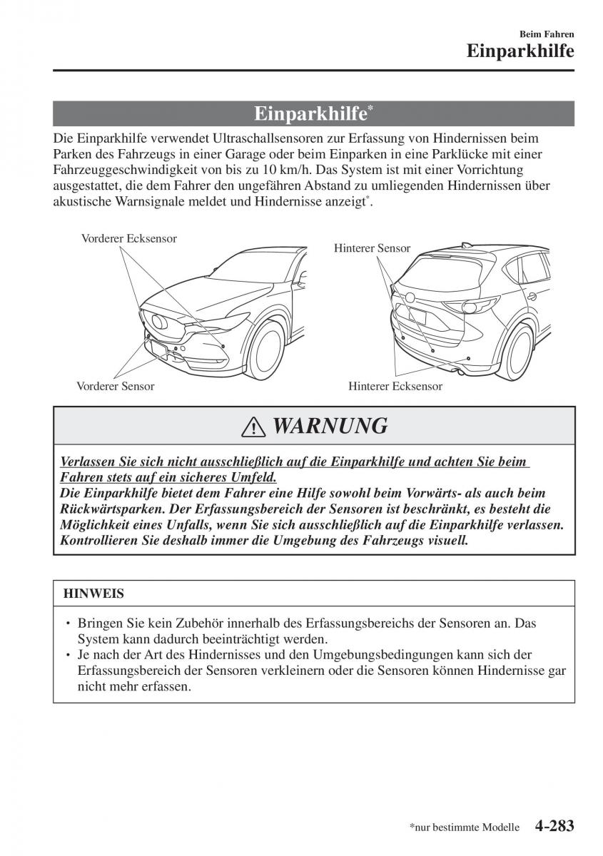 Mazda CX 5 II 2 Handbuch / page 466