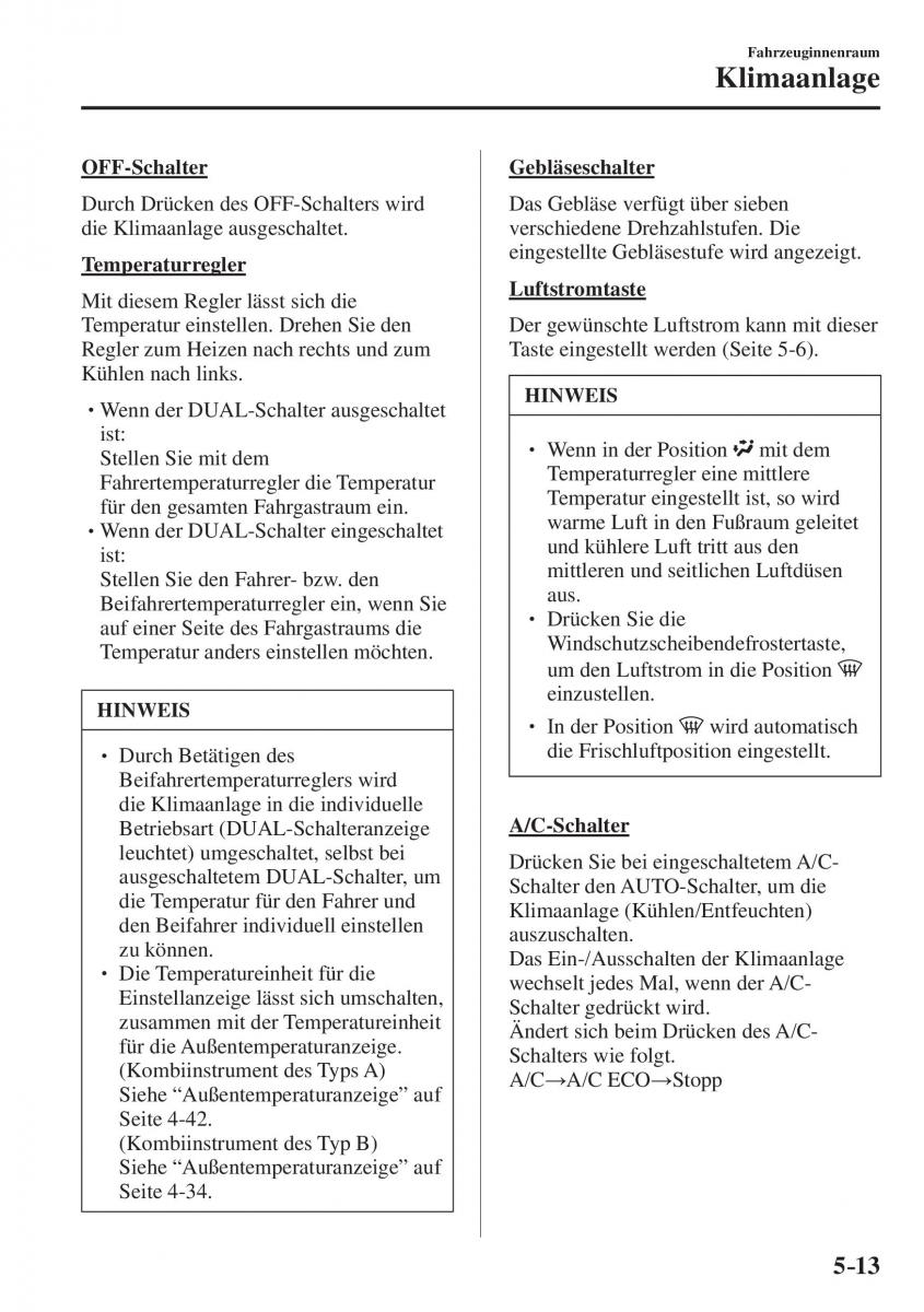 Mazda CX 5 II 2 Handbuch / page 486