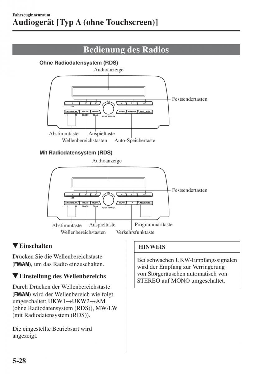 Mazda CX 5 II 2 Handbuch / page 501