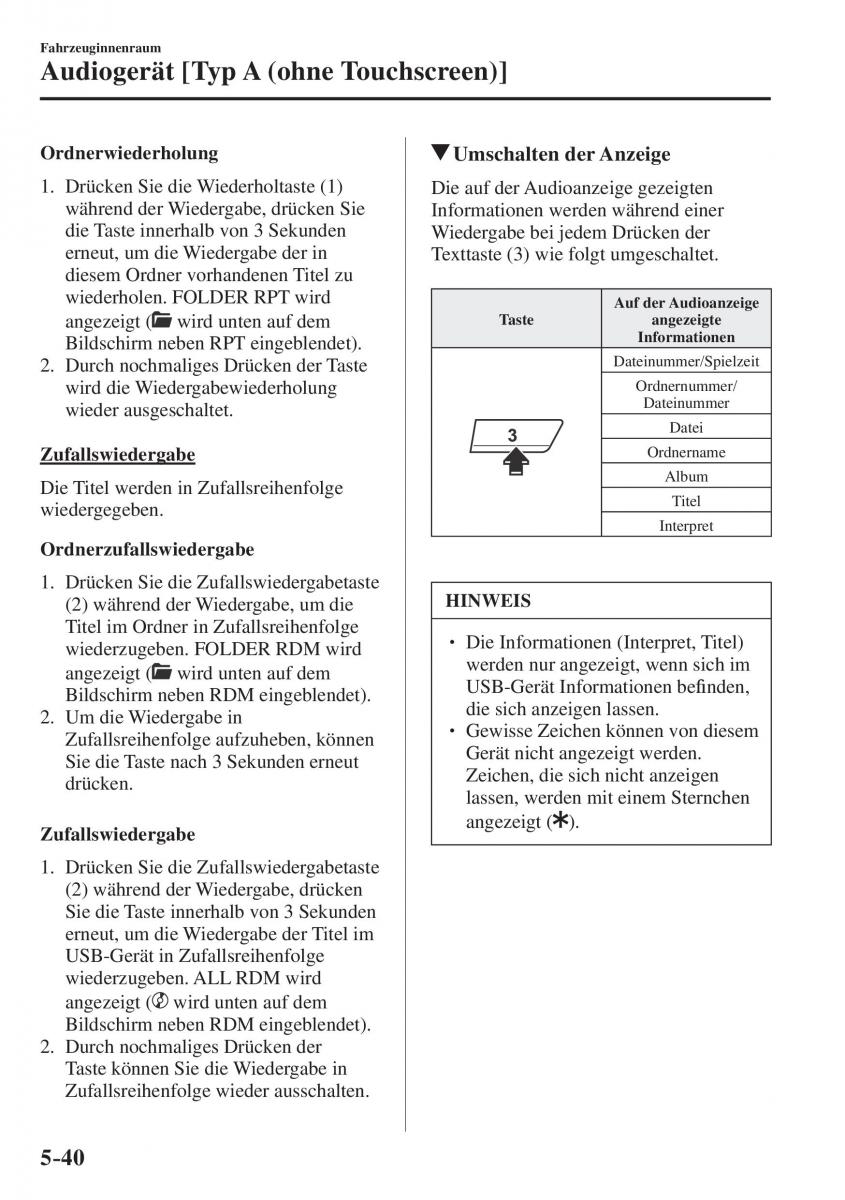 Mazda CX 5 II 2 Handbuch / page 513