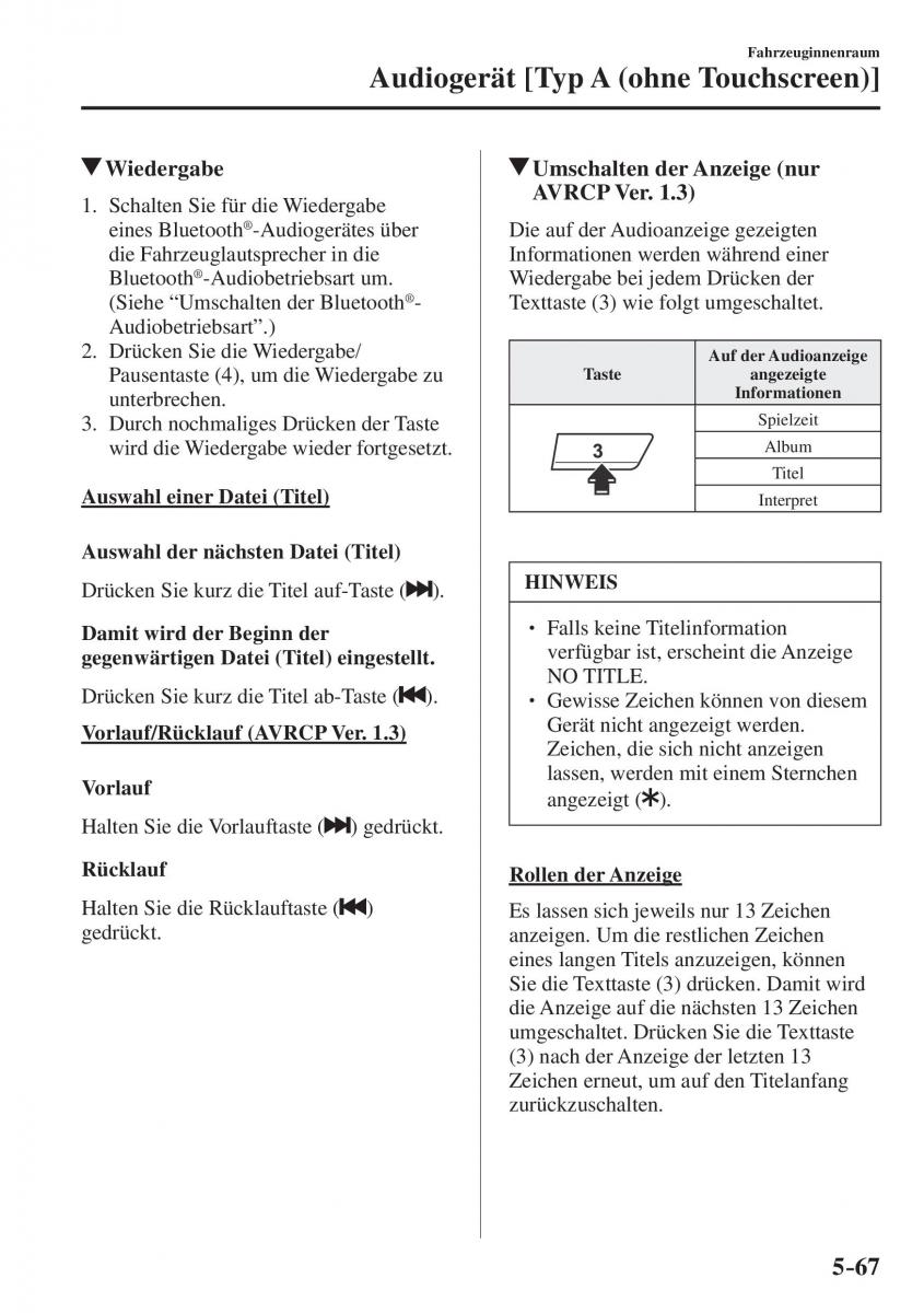 Mazda CX 5 II 2 Handbuch / page 540