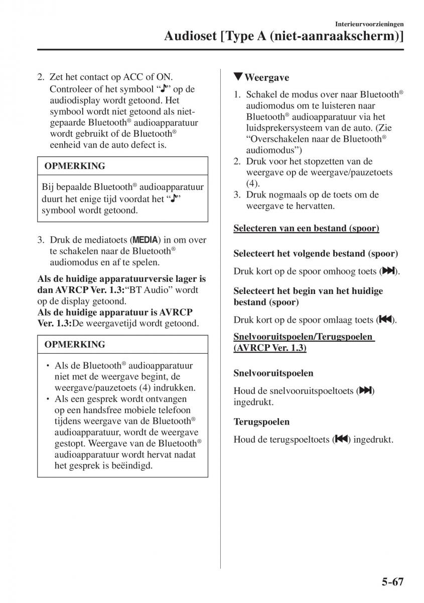 Mazda CX 5 II 2 Bilens instruktionsbog / page 543