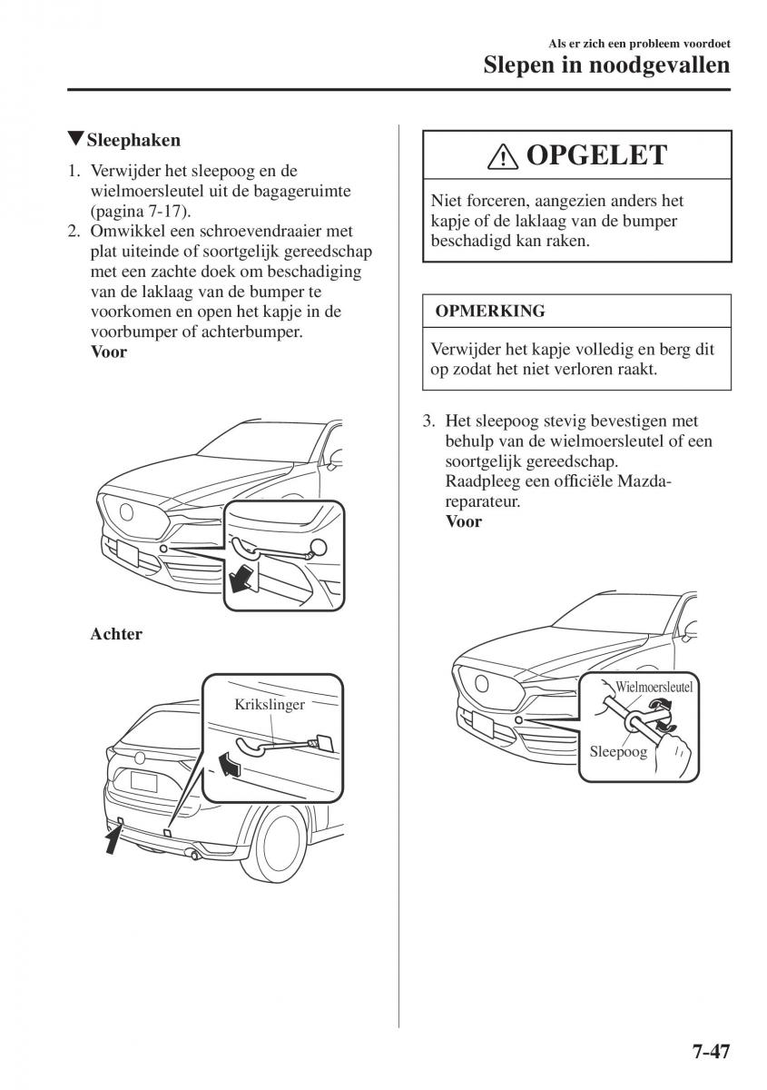 Mazda CX 5 II 2 Bilens instruktionsbog / page 785