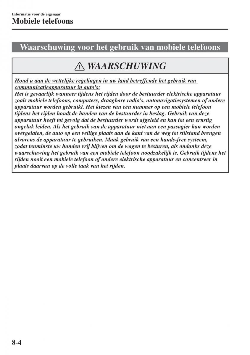 Mazda CX 5 II 2 Bilens instruktionsbog / page 822