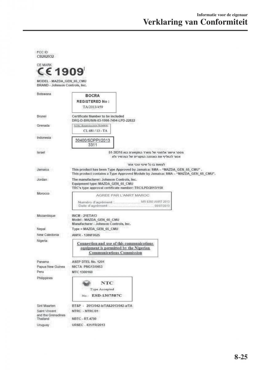 Mazda CX 5 II 2 Bilens instruktionsbog / page 843