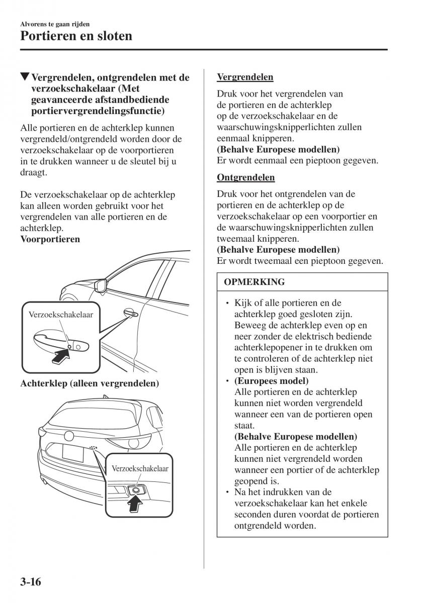 Mazda CX 5 II 2 Bilens instruktionsbog / page 116