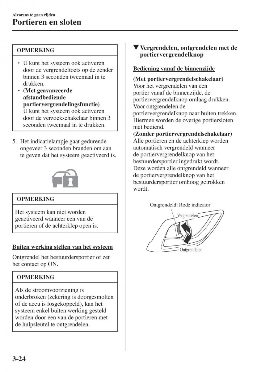 Mazda CX 5 II 2 Bilens instruktionsbog / page 124