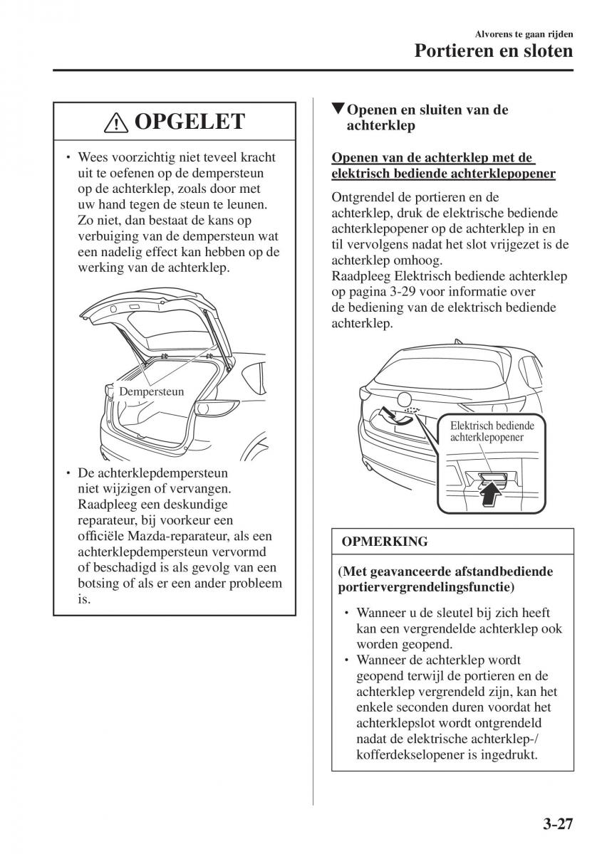 Mazda CX 5 II 2 Bilens instruktionsbog / page 127