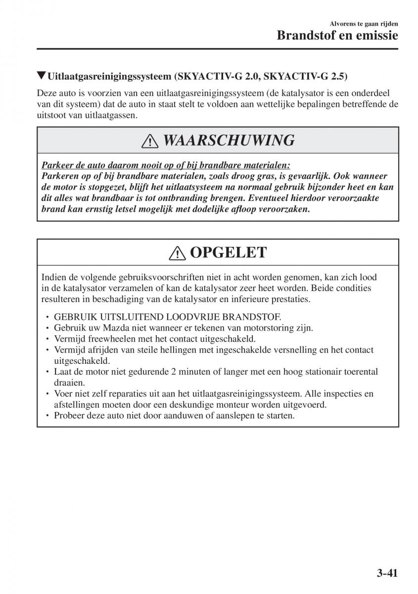 Mazda CX 5 II 2 Bilens instruktionsbog / page 141