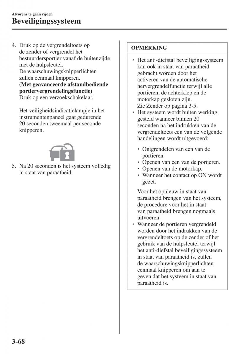 Mazda CX 5 II 2 Bilens instruktionsbog / page 168