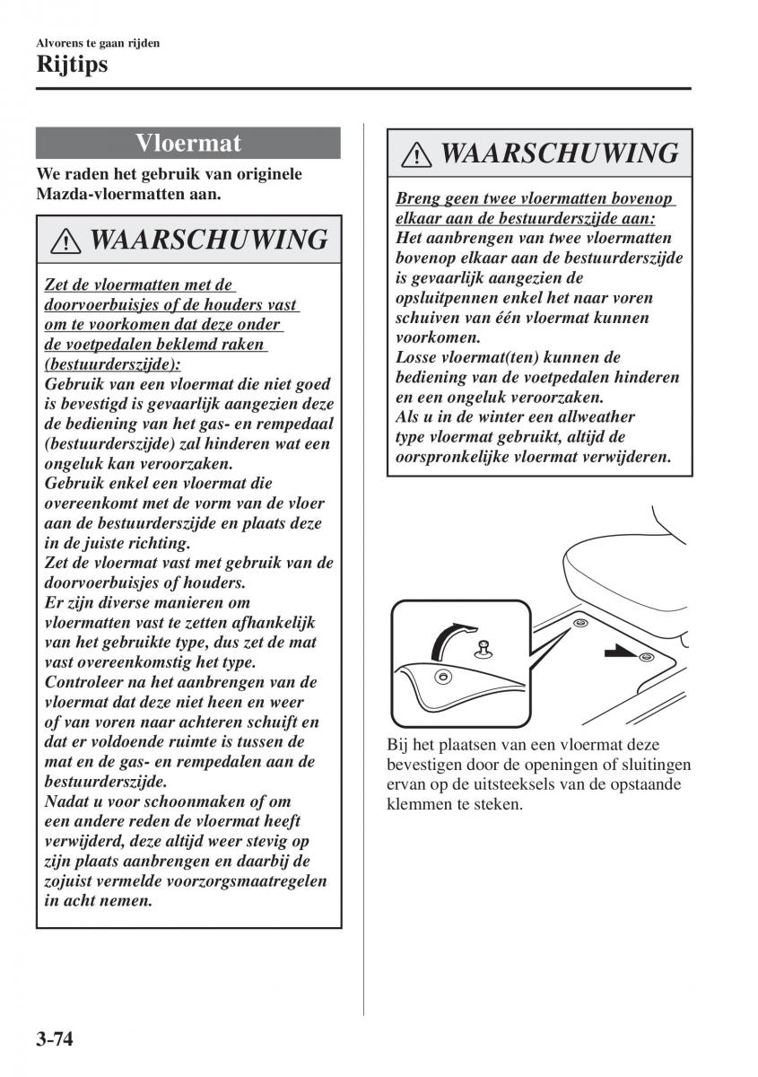 Mazda CX 5 II 2 Bilens instruktionsbog / page 174