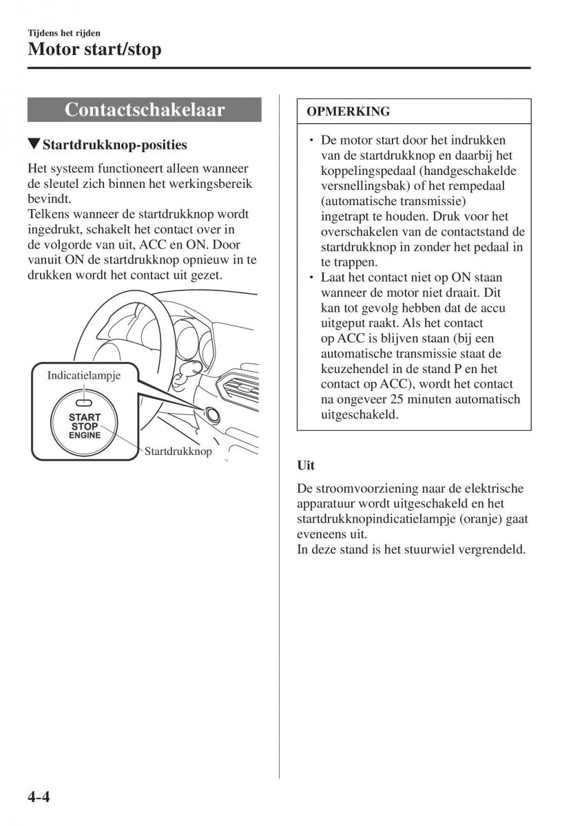 Mazda CX 5 II 2 Bilens instruktionsbog / page 192