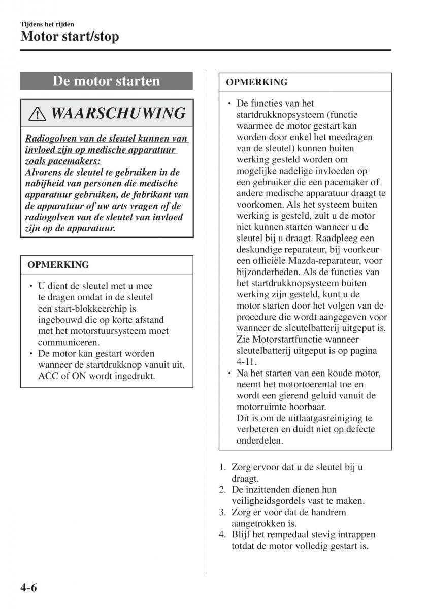 Mazda CX 5 II 2 Bilens instruktionsbog / page 194