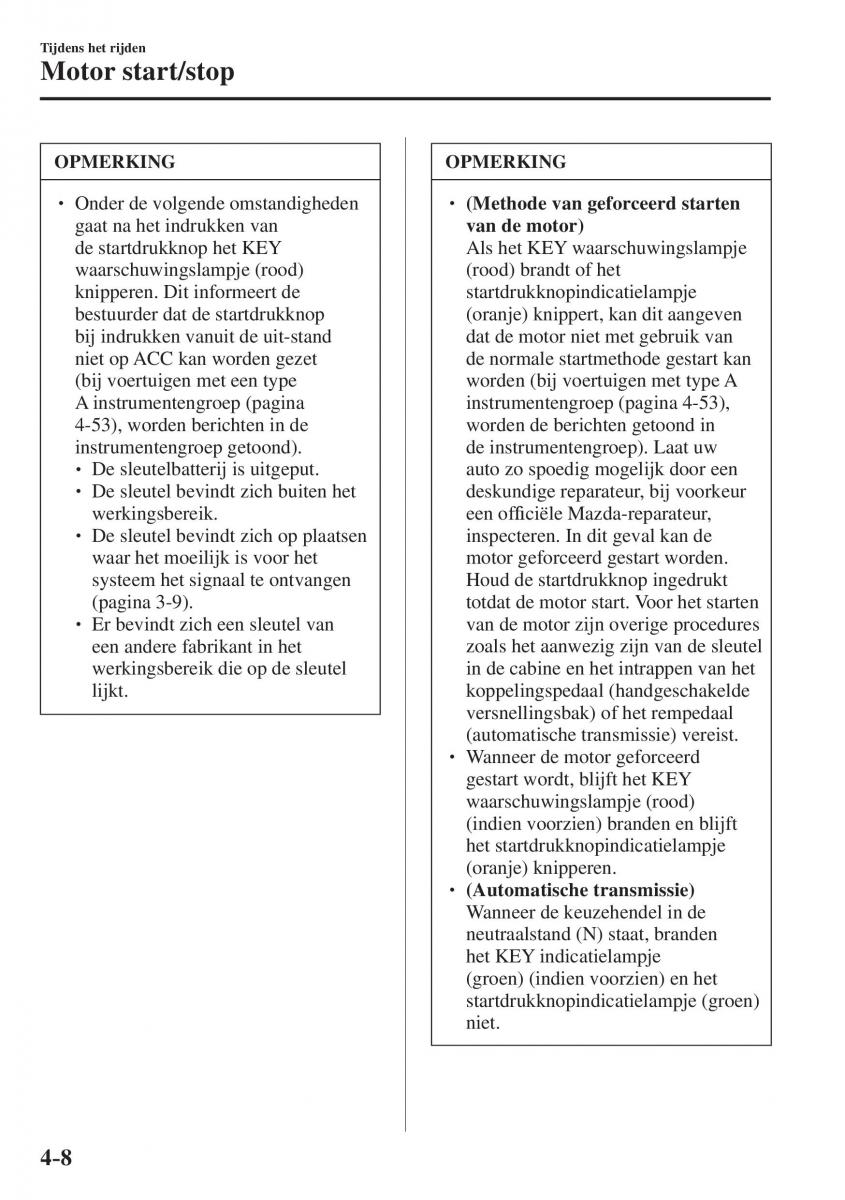 Mazda CX 5 II 2 Bilens instruktionsbog / page 196